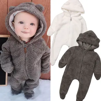 Winter Warm Cute Toddler Baby Girls Boys Fur Romper Ears Hooded Zipper Solid Long Sleeve Jumpsuits Romper 2 Colors
Winter Warm Cute Toddler Baby Girls Boys Fur Romper Ears Hooded Zipper Solid Long Sleeve Jumpsuits Romper 2 Colors