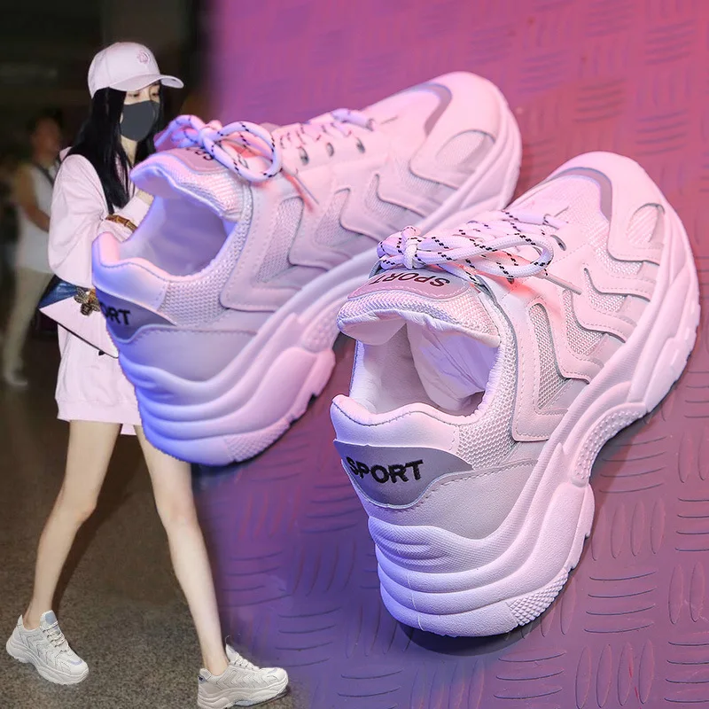 Women Shoes 2019 high heels Sneakers For Women Vulcanize Shoes Casual Fashion Dad Shoes Platform Sneakers Basket Femme Krasovki
Women Shoes 2019 high heels Sneakers For Women Vulcanize Shoes Casual Fashion Dad Shoes Platform Sneakers Basket Femme Krasovki