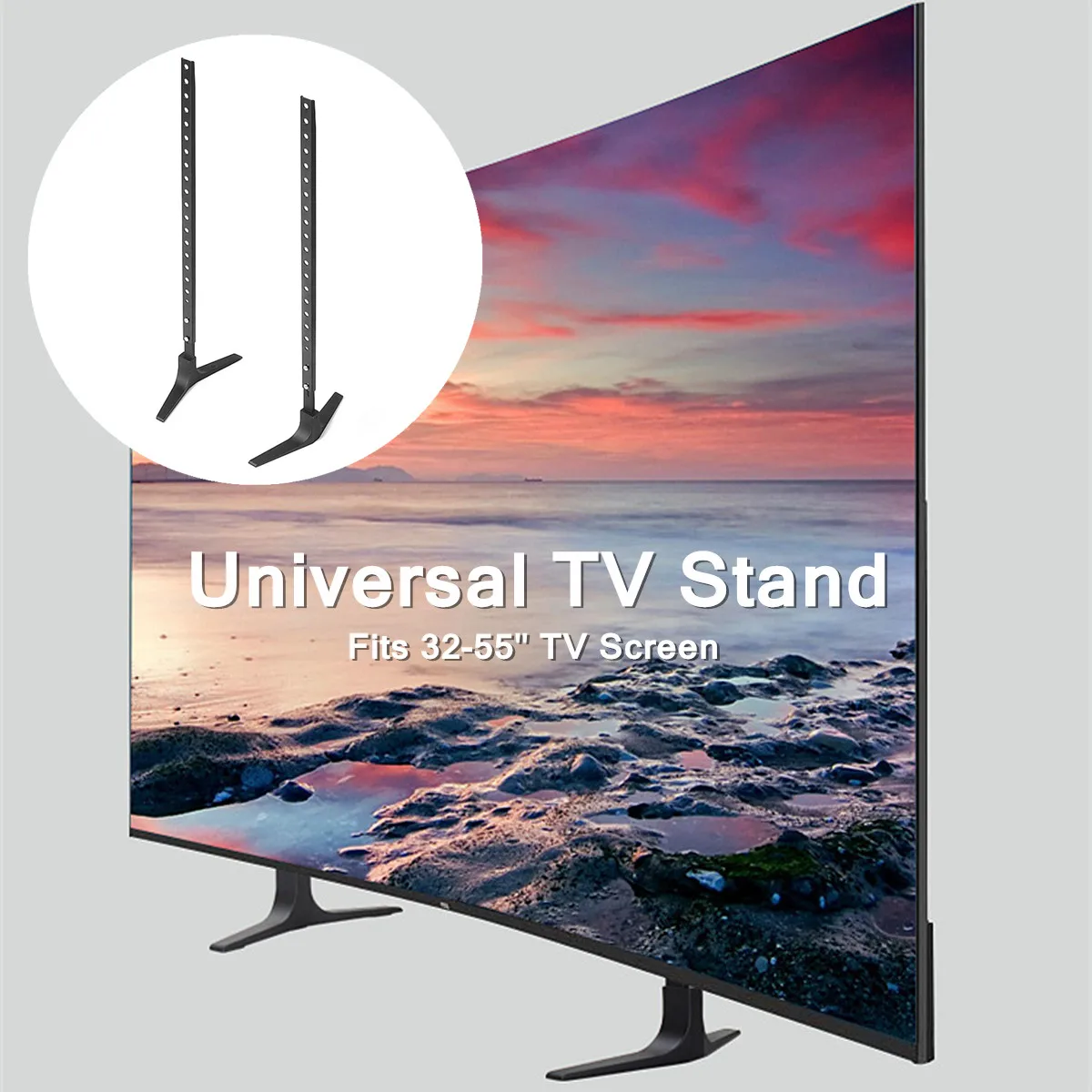 TV Stand Base Alloy+ Steel LEORY Plasma LCD Flat Screen Universal Table Top Pedestal Mount 32-55 Height Adjustable Easy Install
TV Stand Base Alloy+ Steel LEORY Plasma LCD Flat Screen Universal Table Top Pedestal Mount 32-55 Height Adjustable Easy Install