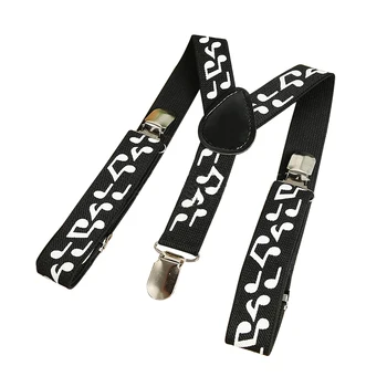 Black & White Music Notes - Funky Trendy Unisex Suspender Braces One Size fits all 
Black & White Music Notes - Funky Trendy Unisex Suspender Braces One Size fits all