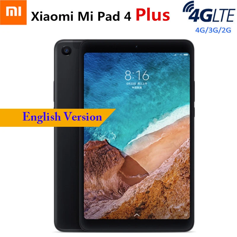 Xiaomi Mi Pad 4 Plus 4G Tablet PC Phablet 10.1'' MIUI 9.0 Qualcomm Snapdragon 660 4GB 64GB Facial Recognition 13MP Cam Dual WiFi
Xiaomi Mi Pad 4 Plus 4G Tablet PC Phablet 10.1'' MIUI 9.0 Qualcomm Snapdragon 660 4GB 64GB Facial Recognition 13MP Cam Dual WiFi