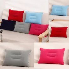 Portátil ultraleve inflável pvc náilon ar travesseiro almofada do sono viagem turismo quarto caminhadas praia carro avião cabeça resto apoio(China)