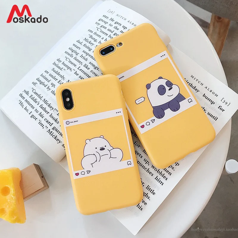 Moskado Cartoon Animal Phone Case For iphone 7 8 6 6s Plus Cute Bear Panda Yellow Cover For iphone X XS Max XR Soft TPU Cover
Moskado Cartoon Animal Phone Case For iphone 7 8 6 6s Plus Cute Bear Panda Yellow Cover For iphone X XS Max XR Soft TPU Cover