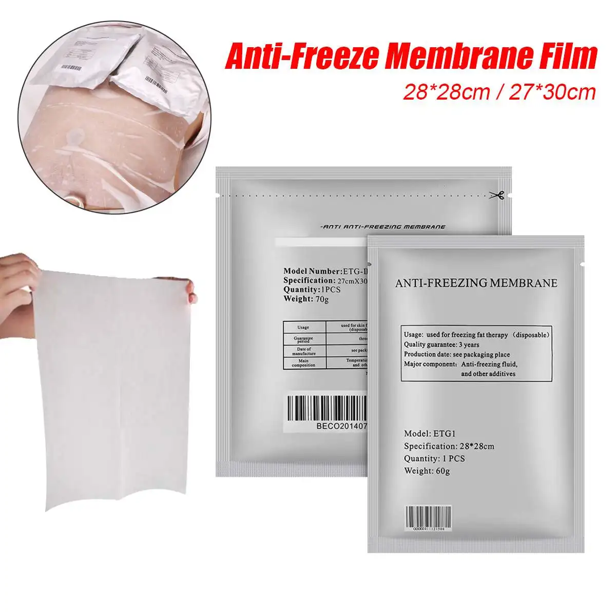 1PC Antifreeze Membrane Mask Film Fat Anti Cooling Gel Pad Cryo Therapy Weight Loss Paper Pad For Slimming Cryolipolysis Machine
1PC Antifreeze Membrane Mask Film Fat Anti Cooling Gel Pad Cryo Therapy Weight Loss Paper Pad For Slimming Cryolipolysis Machine