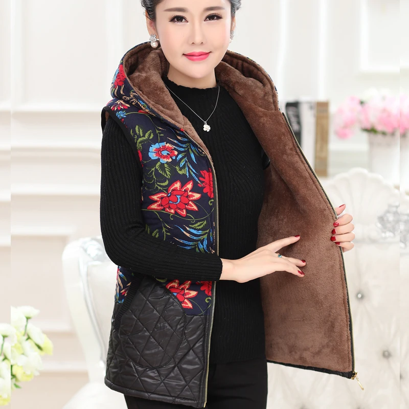 Autumn Winter Hooded Vest Women Waistcoat Female Sleeveless Jacket Chaleco Mujer Warm Velvet Vest Colete Feminino Plus Size
Autumn Winter Hooded Vest Women Waistcoat Female Sleeveless Jacket Chaleco Mujer Warm Velvet Vest Colete Feminino Plus Size
