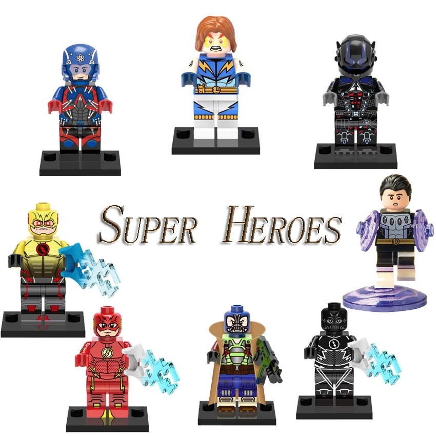 DC Super Heroes Legoing The Flash Atom Cosmic Boy Bane Black Flash A-Bomb Moves Superheroes Brick Figures Blocks For Children
DC Super Heroes Legoing The Flash Atom Cosmic Boy Bane Black Flash A-Bomb Moves Superheroes Brick Figures Blocks For Children