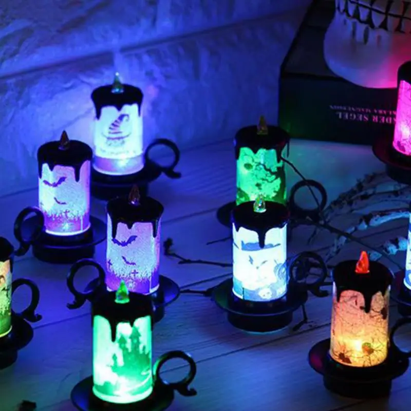 Battery Powered LED Candle Multicolor Lamp Simulation Color Flame Flashing Electronic Tea Light Home Halloween Party Decor #735
Battery Powered LED Candle Multicolor Lamp Simulation Color Flame Flashing Electronic Tea Light Home Halloween Party Decor #735