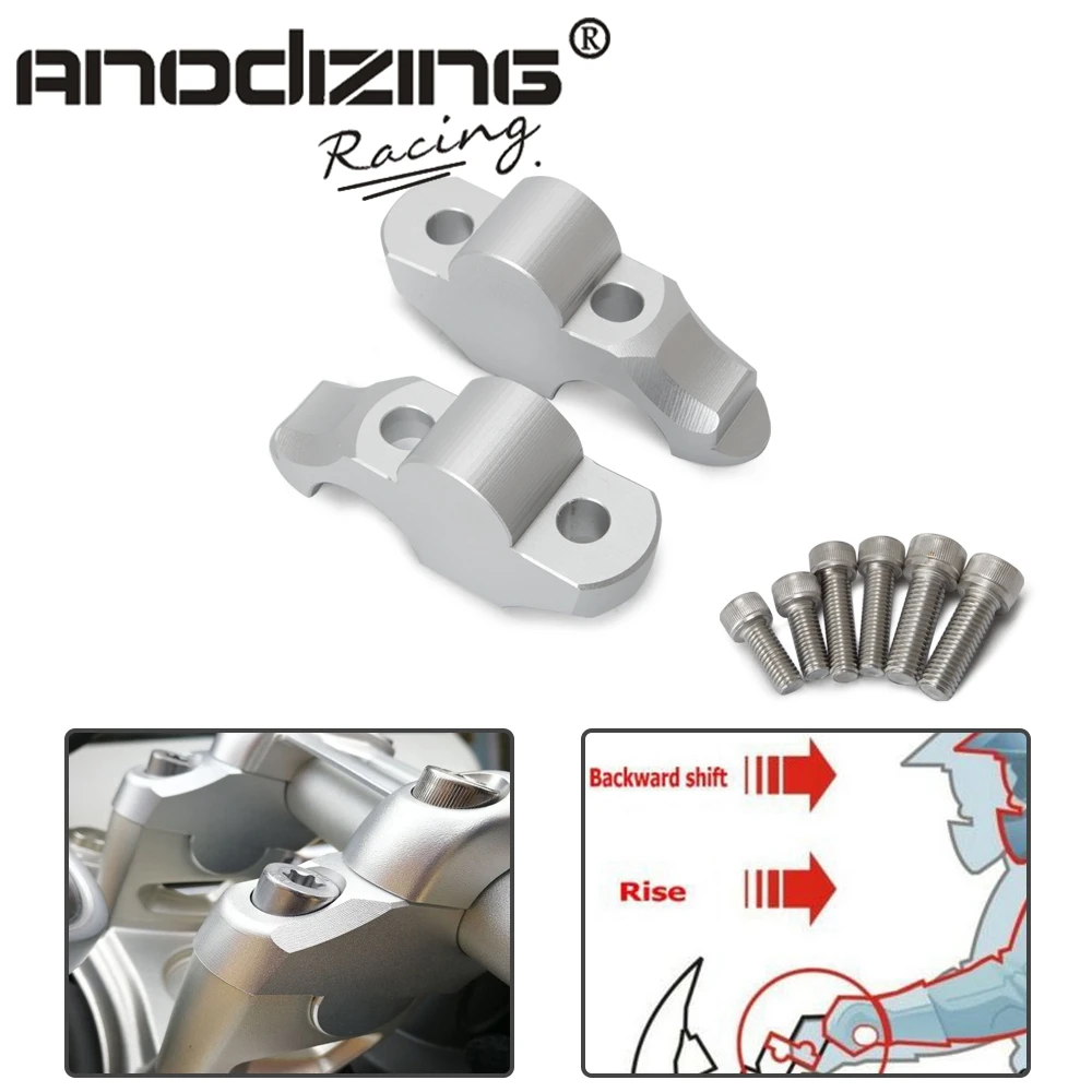 ANODIZING CNC Handlebar Riser Up 28mm Clamp Back Move 25mm Mount For BMW RnineT R NineT R Nine T R9T 14- 18
ANODIZING CNC Handlebar Riser Up 28mm Clamp Back Move 25mm Mount For BMW RnineT R NineT R Nine T R9T 14- 18