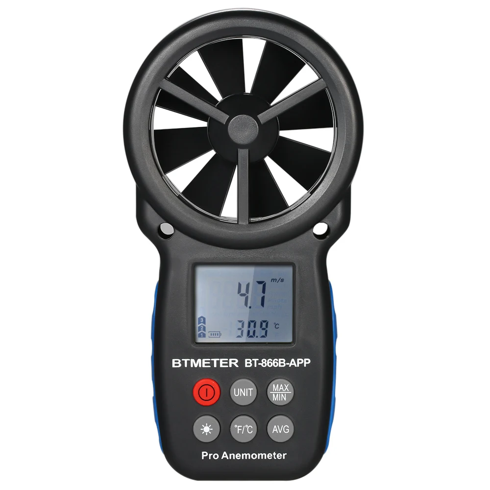 Digital Anemometer Handheld Wind Speed Temperature Meter Wind Speed Sensor Anemometer Windmeter App Control For Mobile Phone
Digital Anemometer Handheld Wind Speed Temperature Meter Wind Speed Sensor Anemometer Windmeter App Control For Mobile Phone