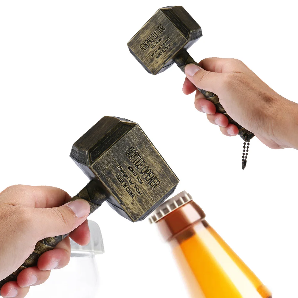 Hammer of Marvel Thor Shaped Beer Bottle Opener Wine Corkscrew Beverage Wrench Jar Openers Pub Bar Gifts
Hammer of Marvel Thor Shaped Beer Bottle Opener Wine Corkscrew Beverage Wrench Jar Openers Pub Bar Gifts