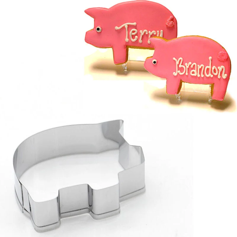 1 Pcs Stainless Steel Pig Shape Biscuit Pastry Cookie Cutter Cake Decor Baking Mold Tools WXV Sale
1 Pcs Stainless Steel Pig Shape Biscuit Pastry Cookie Cutter Cake Decor Baking Mold Tools WXV Sale