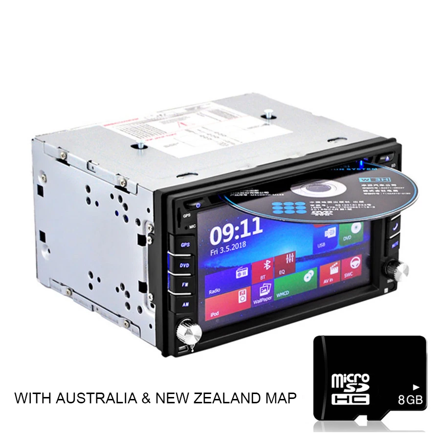 Universal 2Din GPS Navigation with Australia & New Zealand Map HD Car Stereo DVD CD Player FM BT Auto Radio
Universal 2Din GPS Navigation with Australia & New Zealand Map HD Car Stereo DVD CD Player FM BT Auto Radio