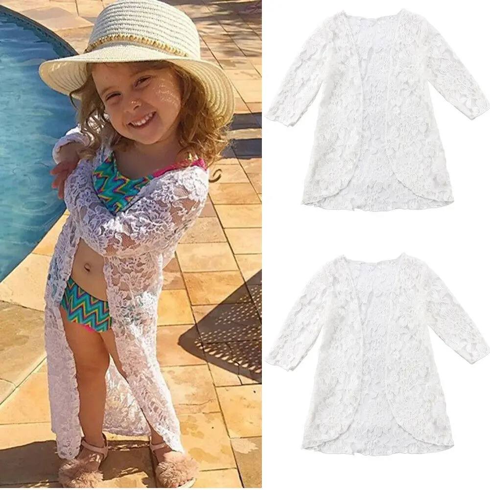 New Cute Floral Kids Baby Girls Lace Sunscreen Beach Dress Rashguard Clothes Outerwear Summer Bating Princess Sweet Cover-Ups
New Cute Floral Kids Baby Girls Lace Sunscreen Beach Dress Rashguard Clothes Outerwear Summer Bating Princess Sweet Cover-Ups