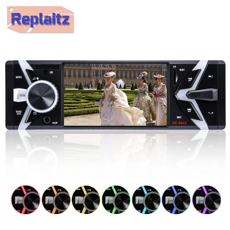 

1 Din 4 Inch Screen Car Radio Stereo MP5 Player Bluetooth Handsfree Support Rear View System AUX TF Card MP3 Player Autoradio