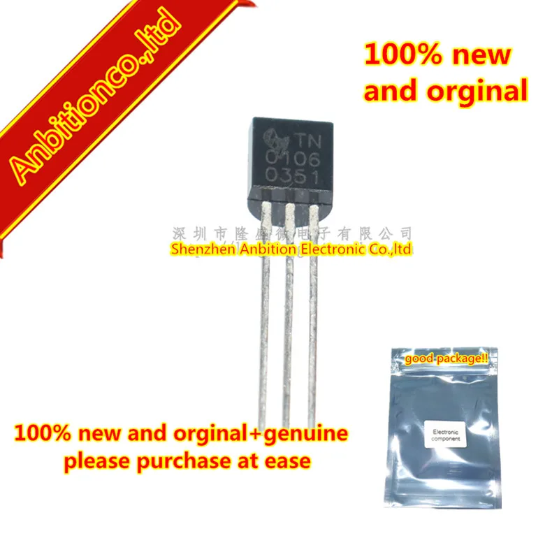 10pcs 100% new and orginal TN0106 TO-92 N-Channel Enhancement-Mode Vertical DMOS FETs in stock
10pcs 100% new and orginal TN0106 TO-92 N-Channel Enhancement-Mode Vertical DMOS FETs in stock