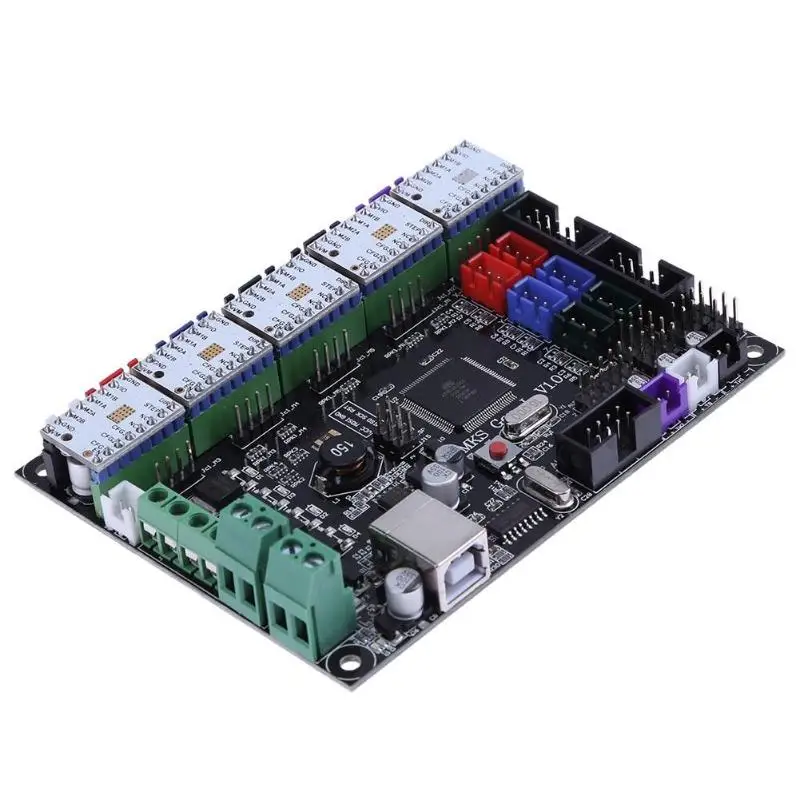 MKS Gen L V1.0 Integrated Mainboard Motherboard Control Board +5pc TMC2100V1.3 Stepper Motor Driver w/ Heatsink 3D Printer Part
MKS Gen L V1.0 Integrated Mainboard Motherboard Control Board +5pc TMC2100V1.3 Stepper Motor Driver w/ Heatsink 3D Printer Part