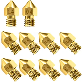 HOT-10Pcs Cr-10 Nozzle, Upgrade Wear Resistant 0.4Mm Mk8 Nozzles, 3D Extruder Nozzle For 3D Printer Makerbot Creality Cr-10
HOT-10Pcs Cr-10 Nozzle, Upgrade Wear Resistant 0.4Mm Mk8 Nozzles, 3D Extruder Nozzle For 3D Printer Makerbot Creality Cr-10