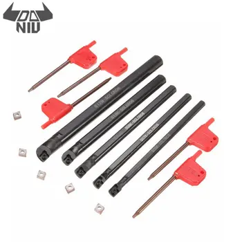 DANIU 5Pcs SCLCR 6/7/8/10/12mm Lathe Boring Bar Tunring Tool with CCMT0602 Insert 95 Degree Right Hand Blade Inserts
DANIU 5Pcs SCLCR 6/7/8/10/12mm Lathe Boring Bar Tunring Tool with CCMT0602 Insert 95 Degree Right Hand Blade Inserts