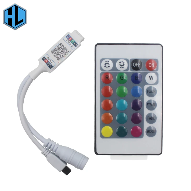 24Key Remote Control DC 5-24V LED Controller Smart IOS/ Android Phone APP Controller RGB 4 Channel for Light Strip Connection
24Key Remote Control DC 5-24V LED Controller Smart IOS/ Android Phone APP Controller RGB 4 Channel for Light Strip Connection