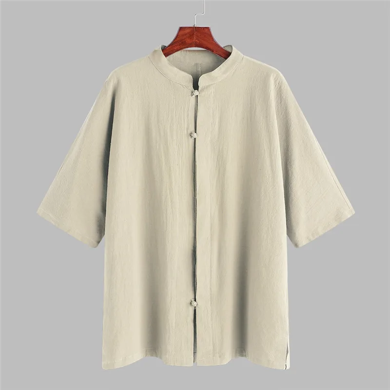 Ethnic 2019 Men's Shirt Casual Dress Shirts Male Loose Cotton Mandarin Collar Inner Button Design Tang Suit Camisa Hombre Blouse
Ethnic 2019 Men's Shirt Casual Dress Shirts Male Loose Cotton Mandarin Collar Inner Button Design Tang Suit Camisa Hombre Blouse