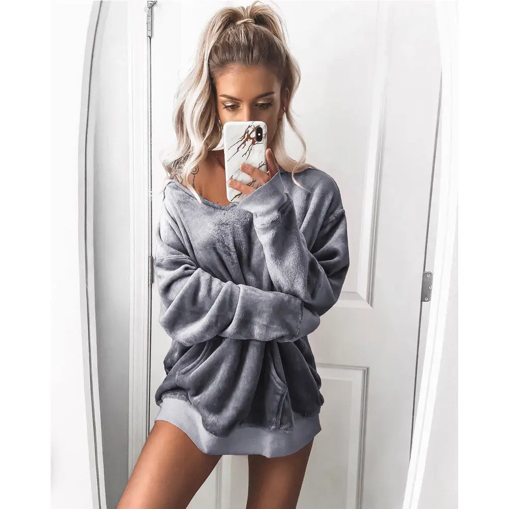 2018 winter Casual Fleece women Hoodies Sweatshirts long sleeve Blue girl Pullovers loose Hooded Female thick coat
2018 winter Casual Fleece women Hoodies Sweatshirts long sleeve Blue girl Pullovers loose Hooded Female thick coat