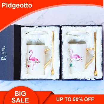 Creative Flamingos Manual Gold Plate Bone China Mug With Lid & Spoon Pink Ceramic Breakfast Milk Coffee Cup With Gold Handle
Creative Flamingos Manual Gold Plate Bone China Mug With Lid & Spoon Pink Ceramic Breakfast Milk Coffee Cup With Gold Handle