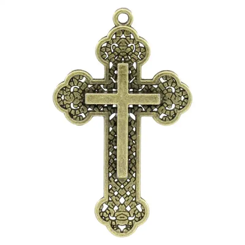 Lovely Charm Pendants Double Cross Antique Bronze 5.4x3.3cm,10PCs (K02495) 
Lovely Charm Pendants Double Cross Antique Bronze 5.4x3.3cm,10PCs (K02495)