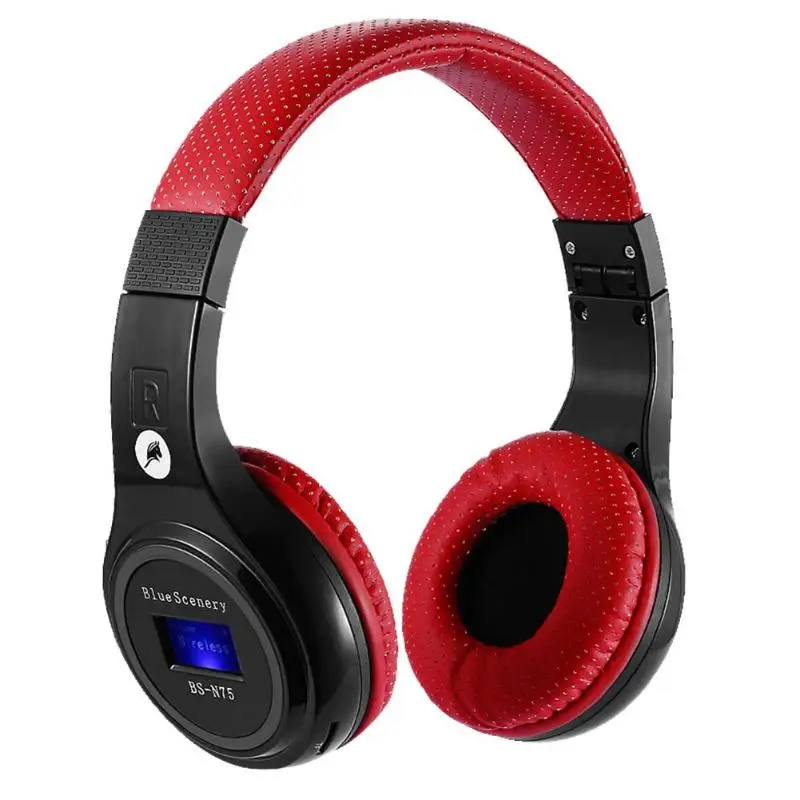 Wireless Bluetooth gaming Headset sport music bass Headphone Active Noise Cancelling headphones with LCD Screen FM TF Card
Wireless Bluetooth gaming Headset sport music bass Headphone Active Noise Cancelling headphones with LCD Screen FM TF Card
