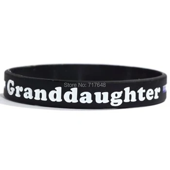 100pcs GRANDDAUGHTER Thin Blue Line wristband silicone bracelets free shipping by ePacket A
100pcs GRANDDAUGHTER Thin Blue Line wristband silicone bracelets free shipping by ePacket A