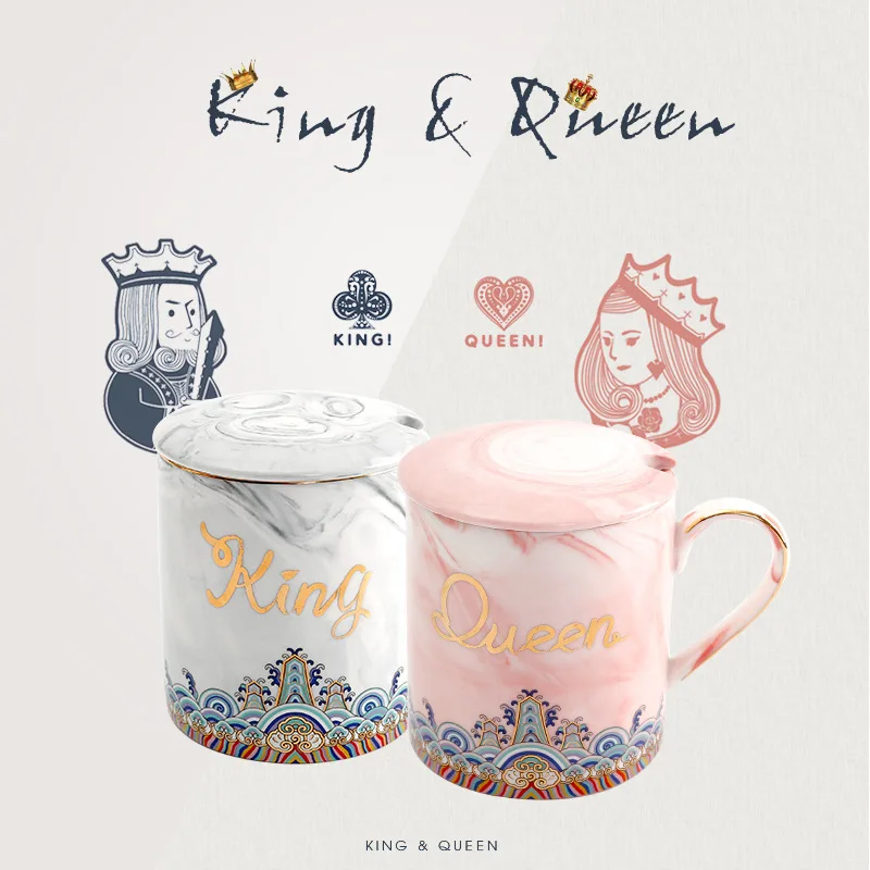 Luxury Gold King and Queen Marble Porcelain Couples Coffee Mug Tea Milk Ceramic Cup and Mug Unique Valentine's Day Wedding Gift
Luxury Gold King and Queen Marble Porcelain Couples Coffee Mug Tea Milk Ceramic Cup and Mug Unique Valentine's Day Wedding Gift