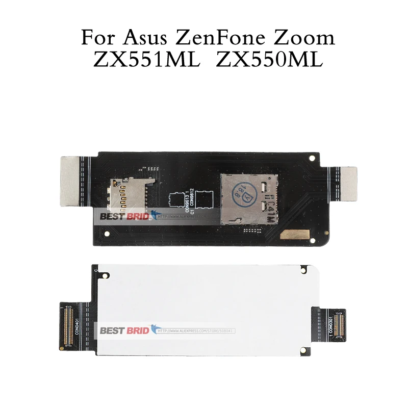 1pcs SIM Reader Flex For Asus ZenFone Zoom ZX551ML ZX550ML Sim Card Slot Socket Holder Flex Cable Repair Parts
1pcs SIM Reader Flex For Asus ZenFone Zoom ZX551ML ZX550ML Sim Card Slot Socket Holder Flex Cable Repair Parts