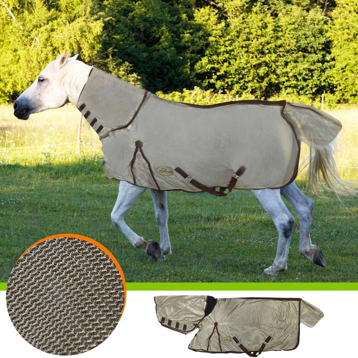 125cm Horse Summer Protection Mesh Full Neck Fly Blanket Mask Belly Cover Sheet Rug
125cm Horse Summer Protection Mesh Full Neck Fly Blanket Mask Belly Cover Sheet Rug
