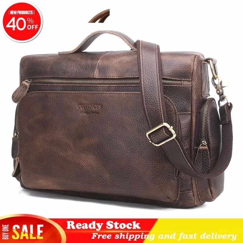 Luxury brand Single Package Genuine messenger bag men Leather Portable Computer Restore Ancient Ways Crazy Horse Male briefcase
Luxury brand Single Package Genuine messenger bag men Leather Portable Computer Restore Ancient Ways Crazy Horse Male briefcase