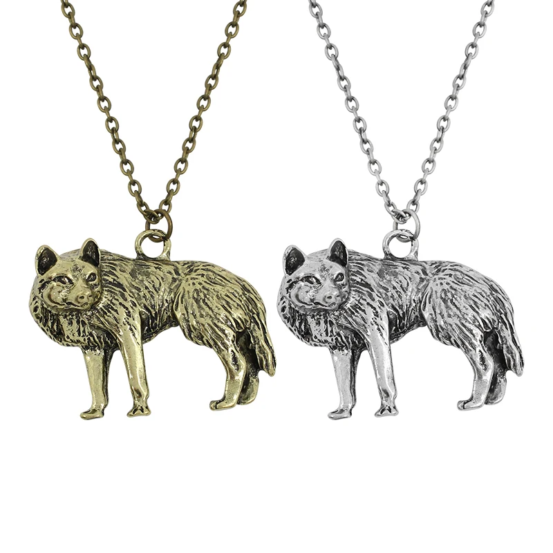 Vintage Men Wolf Pendants & Necklaces Metal Bronze Silver Punk Unisex Statement Necklace Animal Jewelry Collares
Vintage Men Wolf Pendants & Necklaces Metal Bronze Silver Punk Unisex Statement Necklace Animal Jewelry Collares