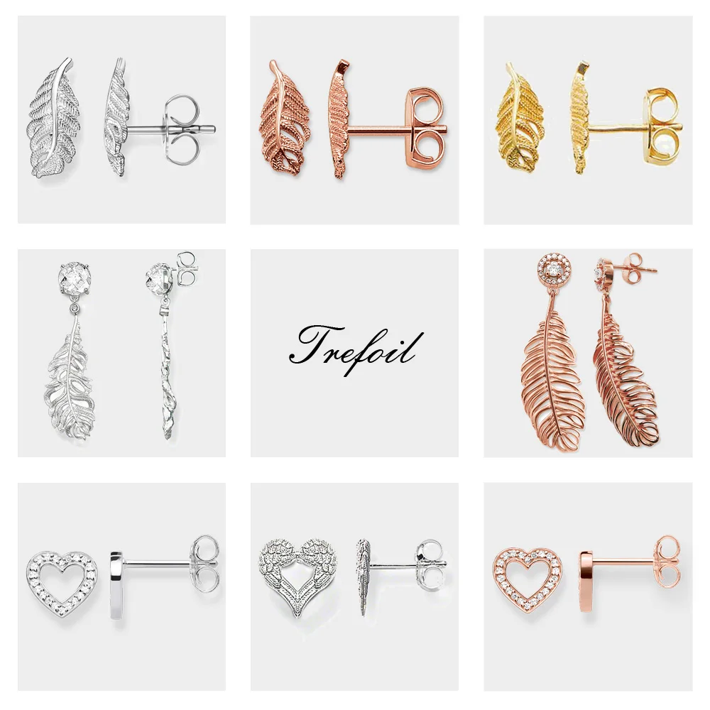 Feathers Silver Wings Heart Stud Earrings,2019 Thomas Ts Fashion Jewelry Romantic 925 Sterling Silver Gift For Women Lover
Feathers Silver Wings Heart Stud Earrings,2019 Thomas Ts Fashion Jewelry Romantic 925 Sterling Silver Gift For Women Lover
