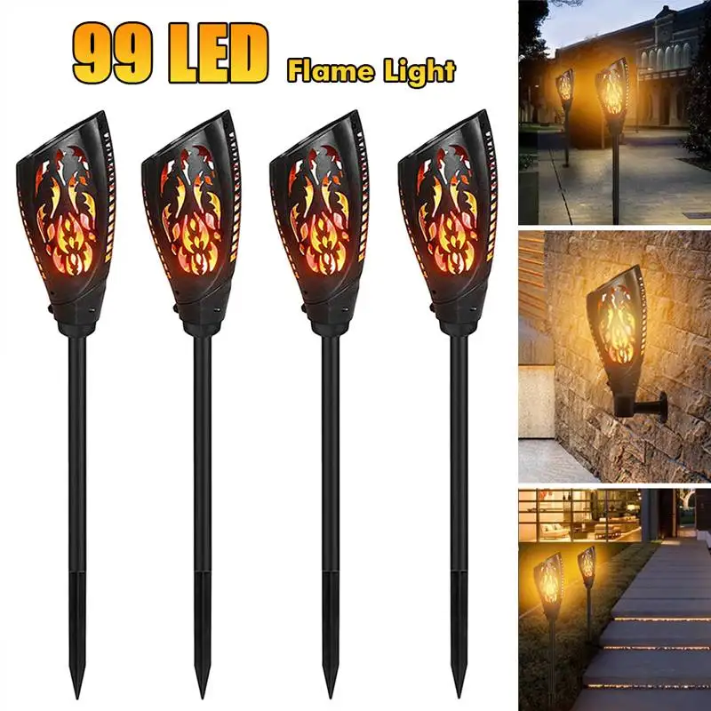 1/2/4Pcs 99LED 5.5V/5W Solar Flickering Flame Lamp Torch Lights Waterproof Garden Lamp Outdoor Landscape Lawn Light
1/2/4Pcs 99LED 5.5V/5W Solar Flickering Flame Lamp Torch Lights Waterproof Garden Lamp Outdoor Landscape Lawn Light