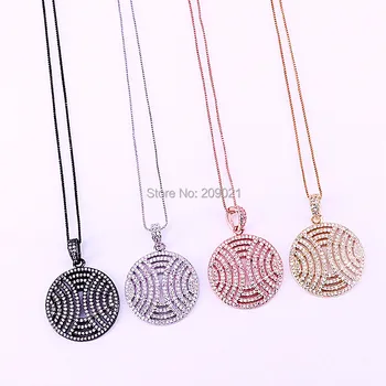5Pcs Charm Micro Pave CZ Round Pendant Necklace, Cubic Zirconia Necklaces,High Quality Women Fashion Jewelry
5Pcs Charm Micro Pave CZ Round Pendant Necklace, Cubic Zirconia Necklaces,High Quality Women Fashion Jewelry