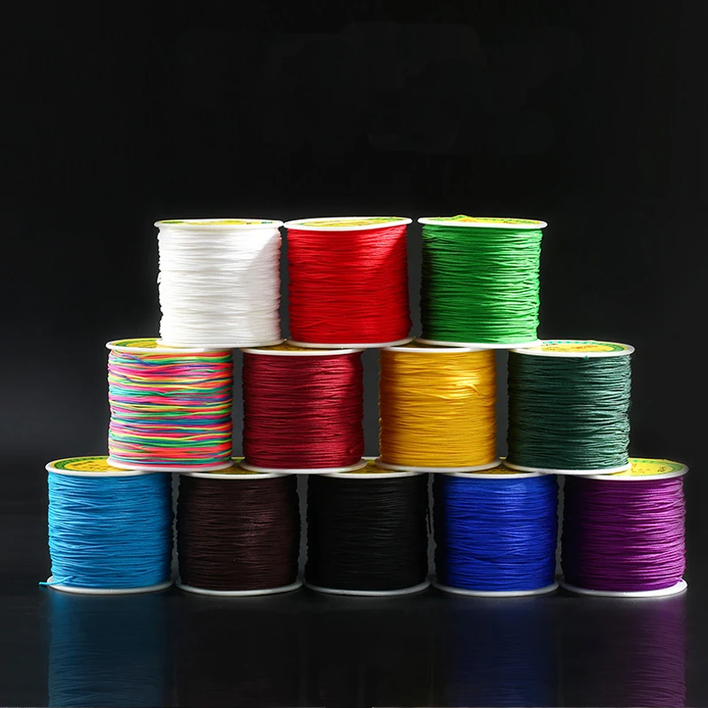 100 Yards 0.8mm Braid Nylon Cords Imitation Silk String Thread For DIY Bracelets Jewelry Making Findings & Components 90m
100 Yards 0.8mm Braid Nylon Cords Imitation Silk String Thread For DIY Bracelets Jewelry Making Findings & Components 90m