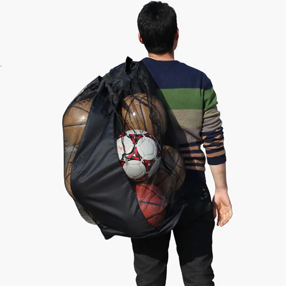 Outdoor Extra Large Football Carrying Sports Mesh Bag Waterproof Storage Drawstring Net Shoulder Bag Volleyball Basketball Sack~
Outdoor Extra Large Football Carrying Sports Mesh Bag Waterproof Storage Drawstring Net Shoulder Bag Volleyball Basketball Sack~