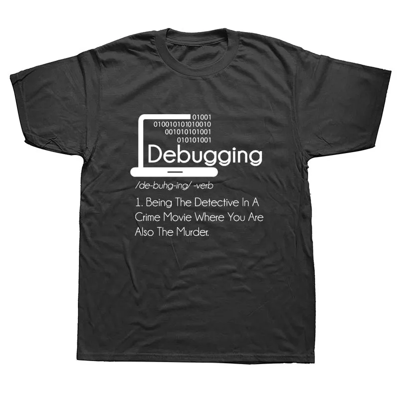 Debugging Definition T-Shirt Programmers Coding Gift Cotton T Shirts Men's Short Sleeve Tees Round Collar Vintage Big Size
Debugging Definition T-Shirt Programmers Coding Gift Cotton T Shirts Men's Short Sleeve Tees Round Collar Vintage Big Size