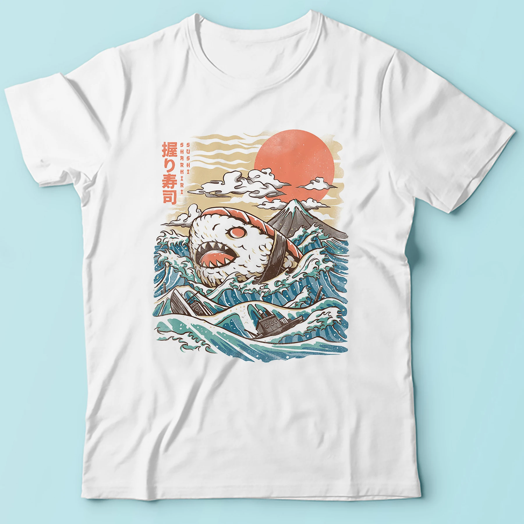 Japan retro style manga sushi shark funny unisex T shirt MEN summer new white casual short sleeve tshirt homme t-shirt
Japan retro style manga sushi shark funny unisex T shirt MEN summer new white casual short sleeve tshirt homme t-shirt