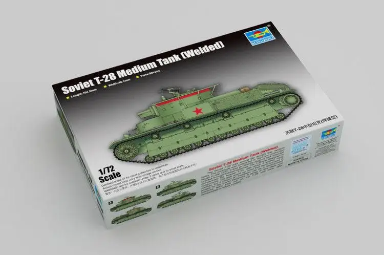 Trumpeter 1/72 07150 Soviet T-28 Medium Tank (Welded) | Игрушки и хобби
