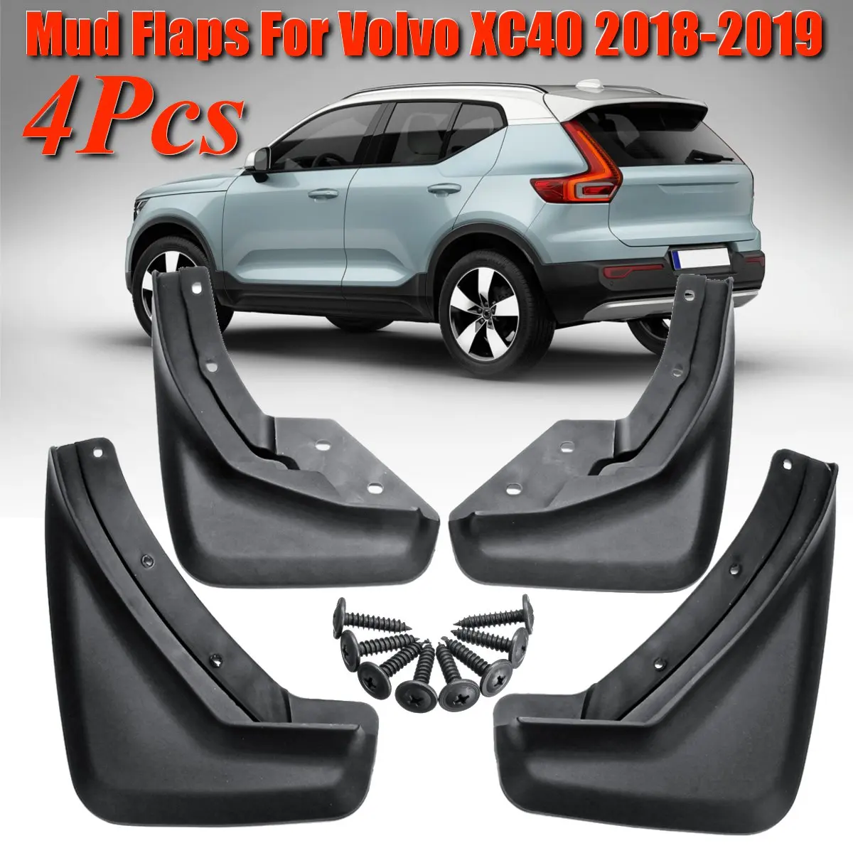 Front Rear Car Splash Mudguards Guards Mud Flaps Set Molded Splash Guard Car Mudguard For Volvo XC40 2018-2019
Front Rear Car Splash Mudguards Guards Mud Flaps Set Molded Splash Guard Car Mudguard For Volvo XC40 2018-2019