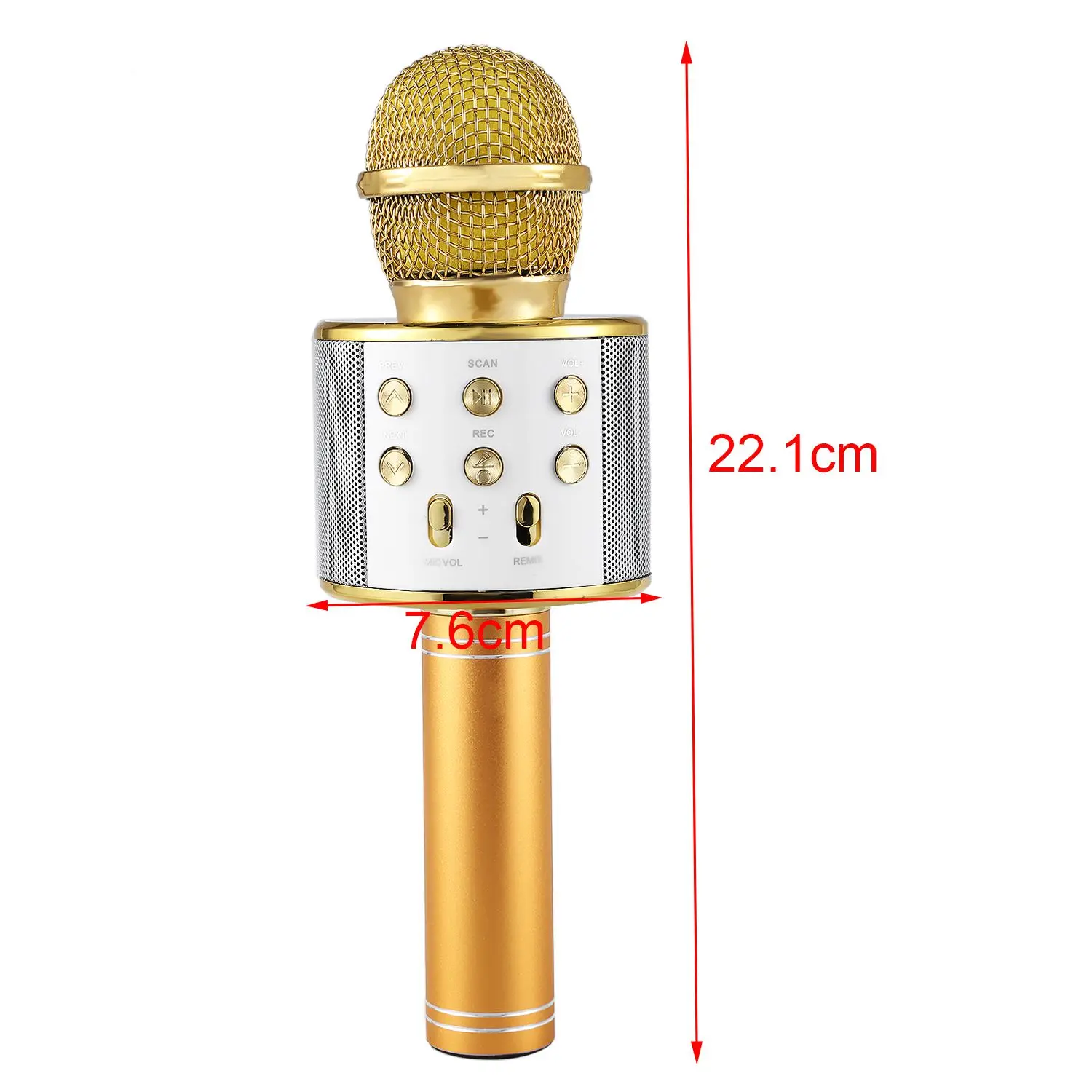 

Wireless Karaoke Microphone Portable Bluetooth mini home KTV for Music Playing and Singing Speaker Player Selfie PHONE PC