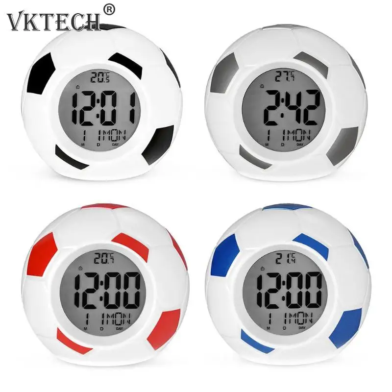 Football Shape Digital Alarm Clock LED Light Nightlight Electronic Clock for Kids Bedroom Office Table Clock Home Decor
Football Shape Digital Alarm Clock LED Light Nightlight Electronic Clock for Kids Bedroom Office Table Clock Home Decor