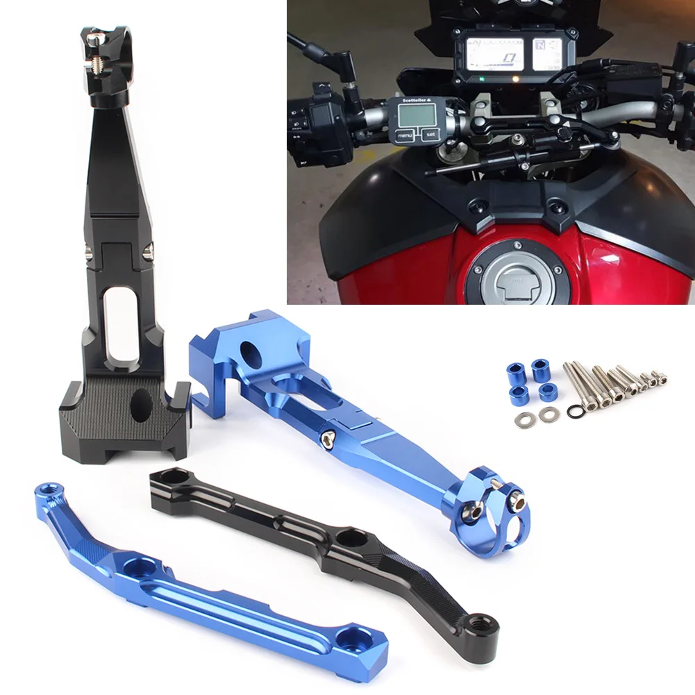 For Yamaha MT-09 Tracer/FJ09 2016 2017 Steering Damper Stabilizer Mounting Bracket CNC 6061-T6 Aluminum
For Yamaha MT-09 Tracer/FJ09 2016 2017 Steering Damper Stabilizer Mounting Bracket CNC 6061-T6 Aluminum