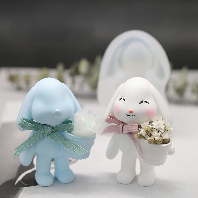 Silicone Mold Bonnie's Flower Basket Korea Aromatherapy Plaster Rabbit Car Air outlet Oil Essence Fragrance Gypsum Crafts Mould
Silicone Mold Bonnie's Flower Basket Korea Aromatherapy Plaster Rabbit Car Air outlet Oil Essence Fragrance Gypsum Crafts Mould