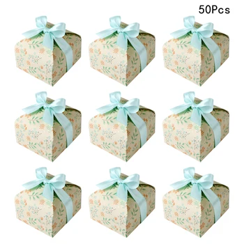 50 Pcs Candy Boxes Light Yellow Ground Floral Patterned Square Packaging Boxes Gift Boxes with Ribbon for Wedding Party Banquet
50 Pcs Candy Boxes Light Yellow Ground Floral Patterned Square Packaging Boxes Gift Boxes with Ribbon for Wedding Party Banquet