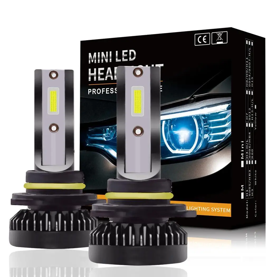 New Mini 9005 HB3 2pc/set Auto 4000LM Powerful COB Plug and Play LED Car Headlight IP68 Bulbs High beam, Low Beam, Fog Light
New Mini 9005 HB3 2pc/set Auto 4000LM Powerful COB Plug and Play LED Car Headlight IP68 Bulbs High beam, Low Beam, Fog Light