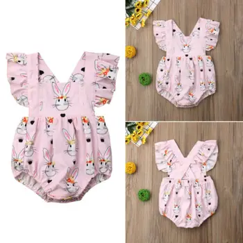 Cute Newborn Baby Girls Easter Bunny Romper Ruffled Bodysuit Sleeveless Jumpsuit Outfits Infant Clothes
Cute Newborn Baby Girls Easter Bunny Romper Ruffled Bodysuit Sleeveless Jumpsuit Outfits Infant Clothes